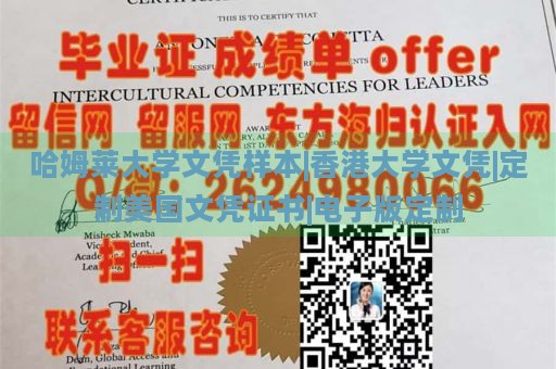 哈姆莱大学文凭样本|香港大学文凭|定制美国文凭证书|电子版定制