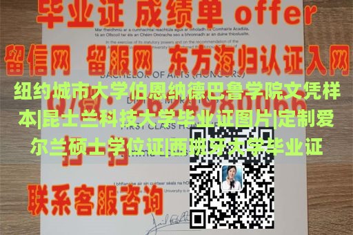 纽约城市大学伯恩纳德巴鲁学院文凭样本|昆士兰科技大学毕业证图片|定制爱尔兰硕士学位证|西班牙大学毕业证