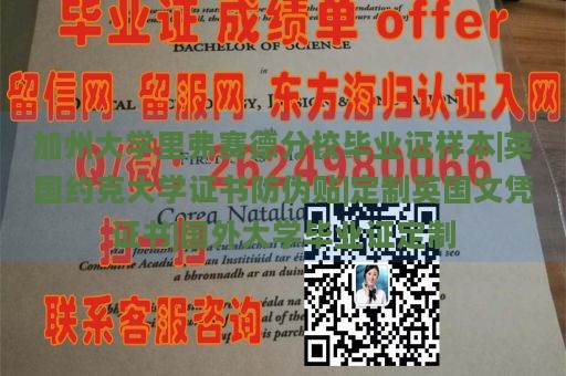 加州大学里弗赛德分校毕业证样本|英国约克大学证书防伪贴|定制英国文凭证书|国外大学毕业证定制