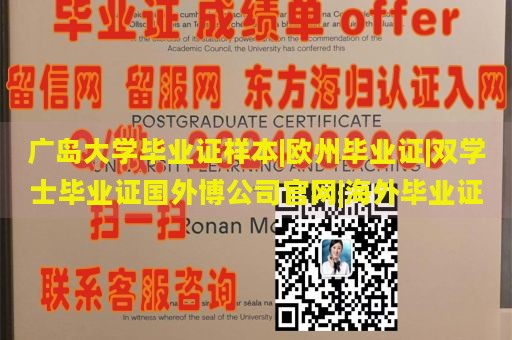 广岛大学毕业证样本|欧州毕业证|双学士毕业证国外博公司官网|海外毕业证