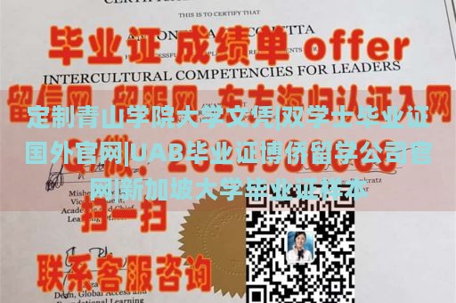 定制青山学院大学文凭|双学士毕业证国外官网|UAB毕业证博侨留学公司官网|新加坡大学毕业证样本