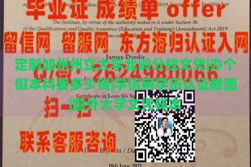 定制加州州立大学北岭分校文凭|办个假本科要多少钱|学信网学历认证截图|国外大学文凭样本