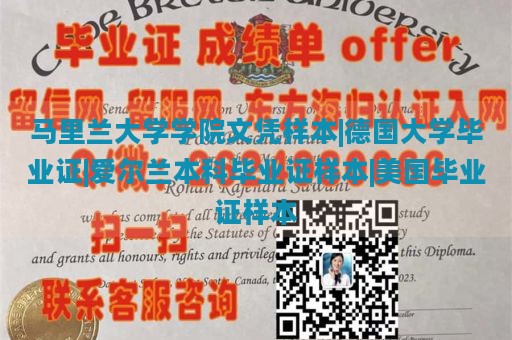 马里兰大学学院文凭样本|德国大学毕业证|爱尔兰本科毕业证样本|美国毕业证样本