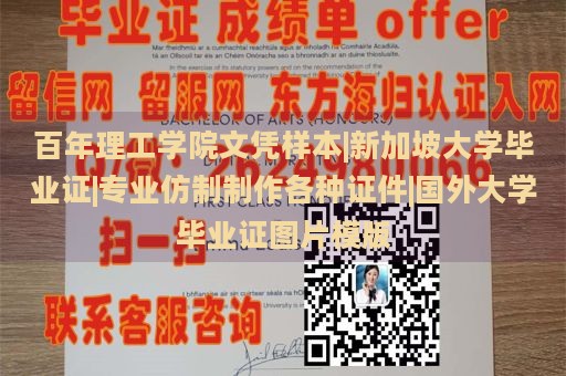 百年理工学院文凭样本|新加坡大学毕业证|专业仿制制作各种证件|国外大学毕业证图片模版