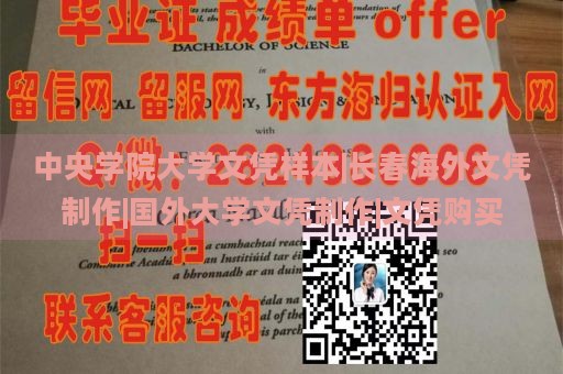 中央学院大学文凭样本|长春海外文凭制作|国外大学文凭制作|文凭购买