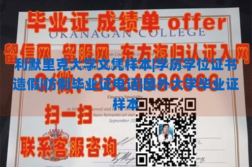 利默里克大学文凭样本|学历学位证书造假|仿制毕业证电话|国外大学毕业证样本