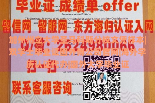 加州州立大学圣马科斯分校文凭样本|双学士毕业证国外博公司官网|海外学历认证代办|国外大学毕业证