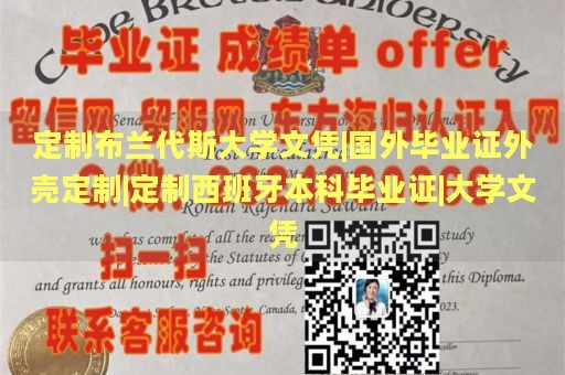 定制布兰代斯大学文凭|国外毕业证外壳定制|定制西班牙本科毕业证|大学文凭