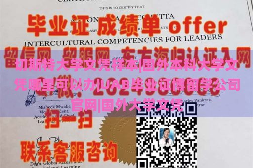 切斯特大学文凭样本|国外本科大学文凭哪里可以办|UAB毕业证博留学公司官网|国外大学文凭