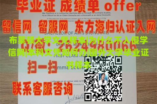 布莱顿大学文凭样本|为什么不入侵学信网|本科文凭如何办|国外大学毕业证书样本