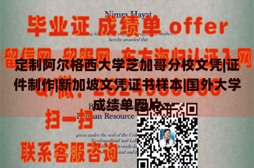 定制阿尔格西大学芝加哥分校文凭|证件制作|新加坡文凭证书样本|国外大学成绩单图片