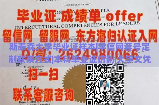 斯泰森大学毕业证样本|学信网套号定制联系方式|本科毕业证仿制|大学文凭