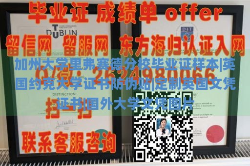 加州大学里弗赛德分校毕业证样本|英国约克大学证书防伪贴|定制英国文凭证书|国外大学文凭图片