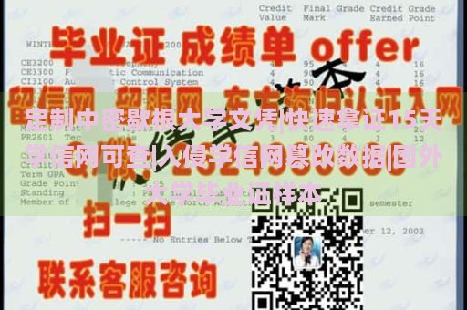 定制中密歇根大学文凭|快速拿证15天学信网可查|入侵学信网篡改数据|国外大学毕业证样本