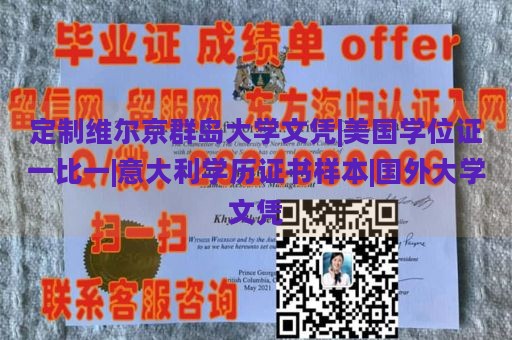 定制维尔京群岛大学文凭|美国学位证一比一|意大利学历证书样本|国外大学文凭