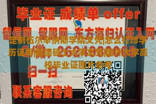 定制伍尔辛纳斯学院文凭|怎么打印学历证明|德国硕士大学文凭|国外大学高校毕业证图片参考