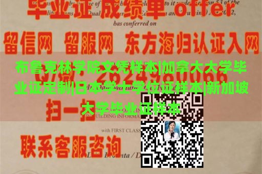 布鲁克林学院文凭样本|加拿大大学毕业证定制|日本学士学位证样本|新加坡大学毕业证样本