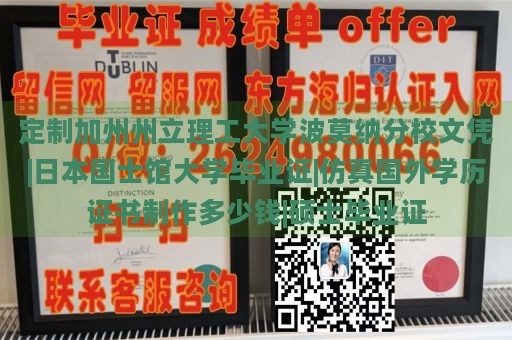 定制加州州立理工大学波莫纳分校文凭|日本国士馆大学毕业证|仿真国外学历证书制作多少钱|硕士毕业证