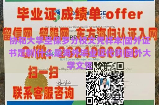 协和大学圣保罗分校文凭样本|国外证书定制|什么是海外毕业证代购|国外大学文凭