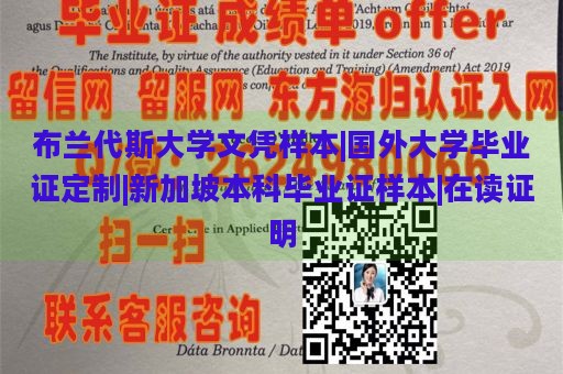 布兰代斯大学文凭样本|国外大学毕业证定制|新加坡本科毕业证样本|在读证明