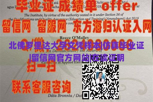 北佛罗里达大学文凭样本|仿真毕业证|留信网官方网站|在读证明