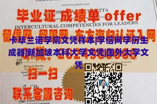 卡毕兰诺学院文凭样本|学信网学历生成器|新加坡本科大学文凭|国外大学文凭