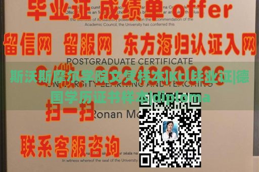 斯沃斯摩尔学院文凭样本|Kcl毕业证|德国学历证书样本|diploma