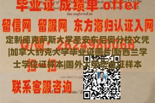 定制德克萨斯大学圣安东尼奥分校文凭|加拿大约克大学毕业证图片|新西兰学士学位证样本|国外大学毕业证样本