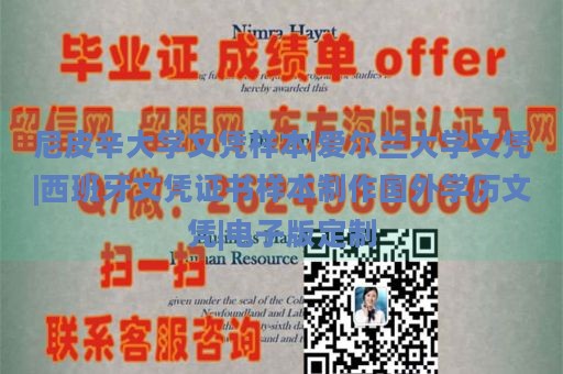 尼皮辛大学文凭样本|爱尔兰大学文凭|西班牙文凭证书样本制作国外学历文凭|电子版定制