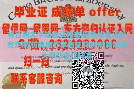 杨百翰大学毕业证样本|国外毕业证外壳定制|仿真国外学历证书制作|新加坡大学毕业证样本