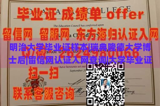 明治大学毕业证样本|瑞典隆德大学博士后|留信网认证入网查询|大学毕业证