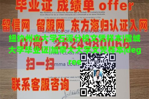 纽约州立大学石溪分校文凭样本|雪城大学毕业证|加拿大大学文凭样本|degree