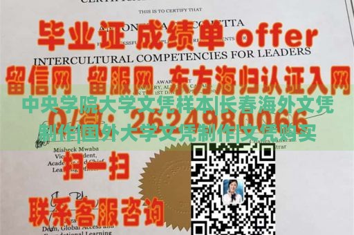 中央学院大学文凭样本|长春海外文凭制作|国外大学文凭制作|文凭购买