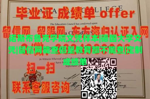 诺斯布鲁克学院文凭样本|德国大学文凭|留信网能查但是教育部不能查|定制成绩单