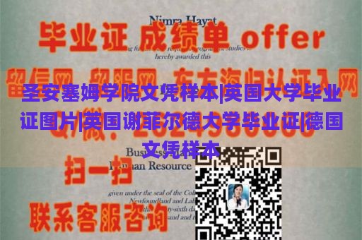 圣安塞姆学院文凭样本|英国大学毕业证图片|英国谢菲尔德大学毕业证|德国文凭样本