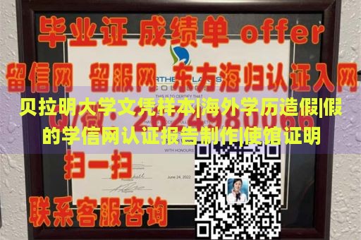 贝拉明大学文凭样本|海外学历造假|假的学信网认证报告制作|使馆证明