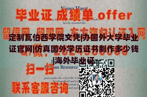 定制瓦伯西学院文凭|办国外大学毕业证官网|仿真国外学历证书制作多少钱|海外毕业证