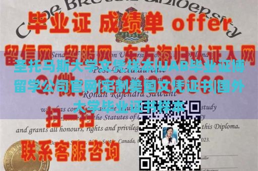 圣托马斯大学文凭样本|UAB毕业证博留学公司官网|定制美国文凭证书|国外大学毕业证书样本