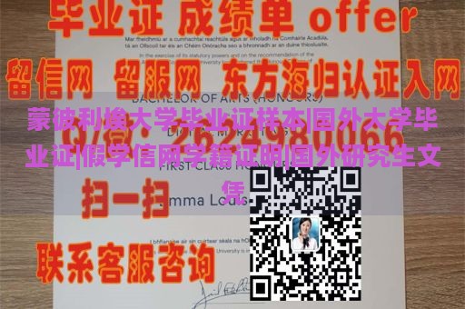 蒙彼利埃大学毕业证样本|国外大学毕业证|假学信网学籍证明|国外研究生文凭