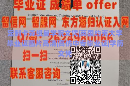 定制卡森纽曼学院文凭|英国约克大学毕业证图片高清|高仿中专毕业证|学历文凭