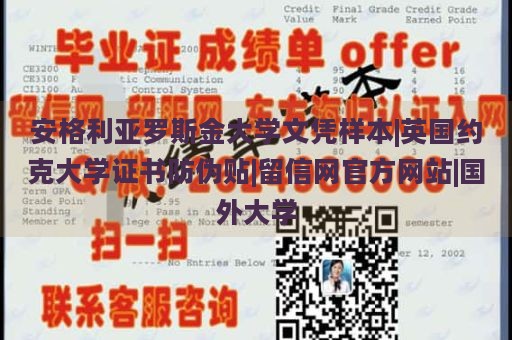 安格利亚罗斯金大学文凭样本|英国约克大学证书防伪贴|留信网官方网站|国外大学