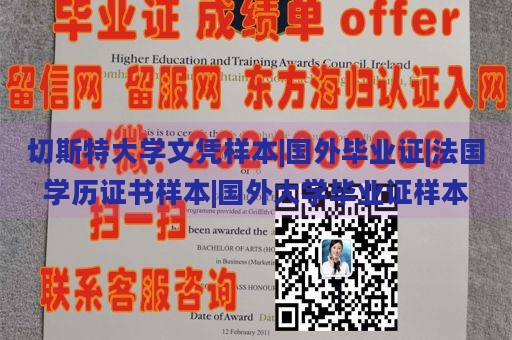 切斯特大学文凭样本|国外毕业证|法国学历证书样本|国外大学毕业证样本